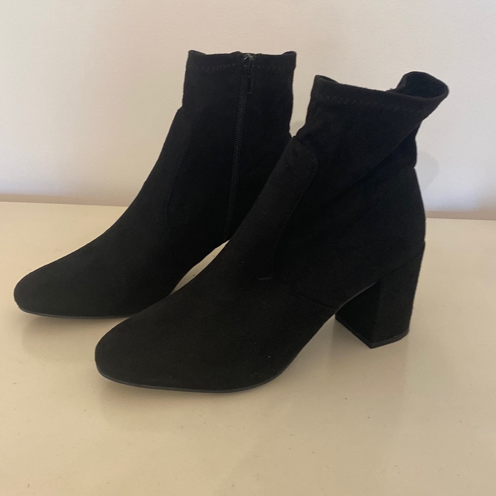 Brand new suede booties